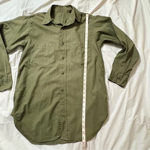 Vietnam Era US Navy Utility Shirt OG-107 Cotton Poplin USN Stencil NXSX Contract - Picture 11 of 13